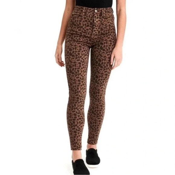 American Eagle leopard high rise jeggings - Picture 1 of 13